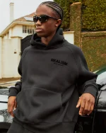 SSS REALISM BACK LOGO OBSIDIAN HOODIE