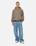 SSS REALISM HEAVEN LOGO REFLECTIVE CEMENT HOODIE